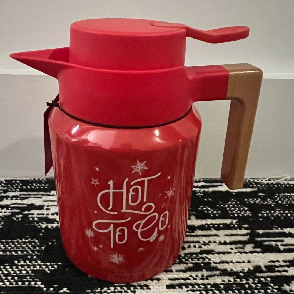 World Market Hot To Go Red Insulated Carafe